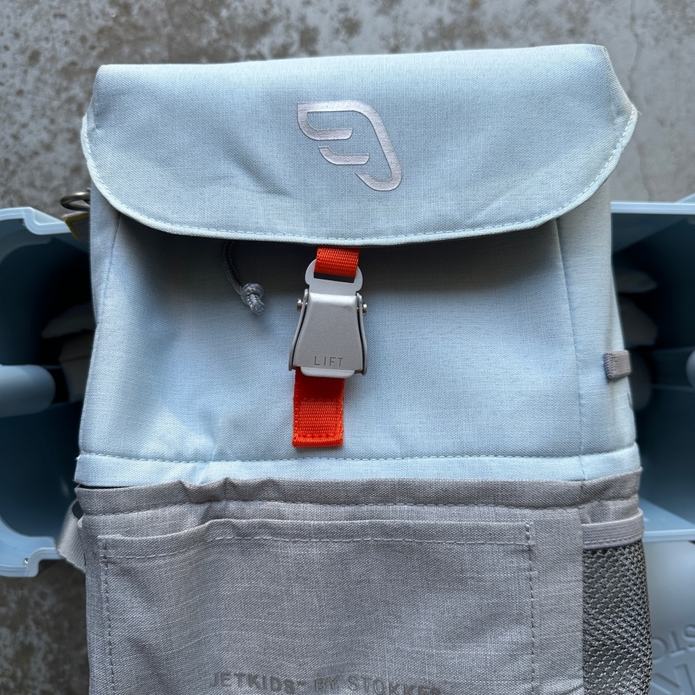 JetKids by Stokke Kids Backpack - Light Blue and Gray